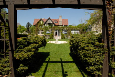 A view of the CFC campus - the garden from the arbour.